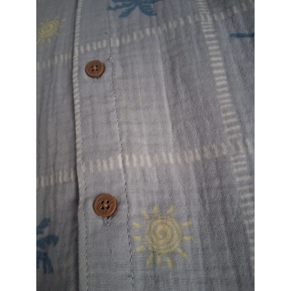 Carter's 24M Blue Hawaiian Print Button-Up Shirt & Shorts Set – New with Tags - Picture 6 of 6
